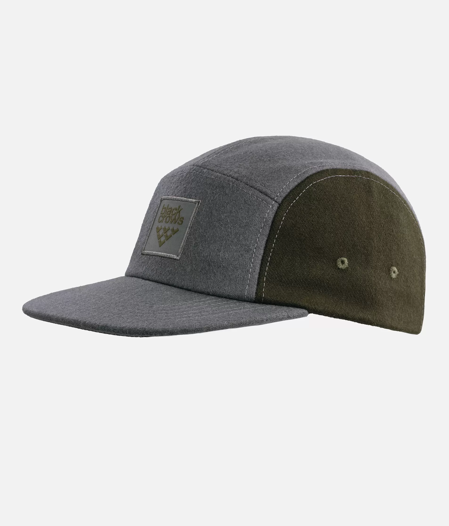 Fashion Black Crows Quintus Wool 5 Panel Cap Dark Grey