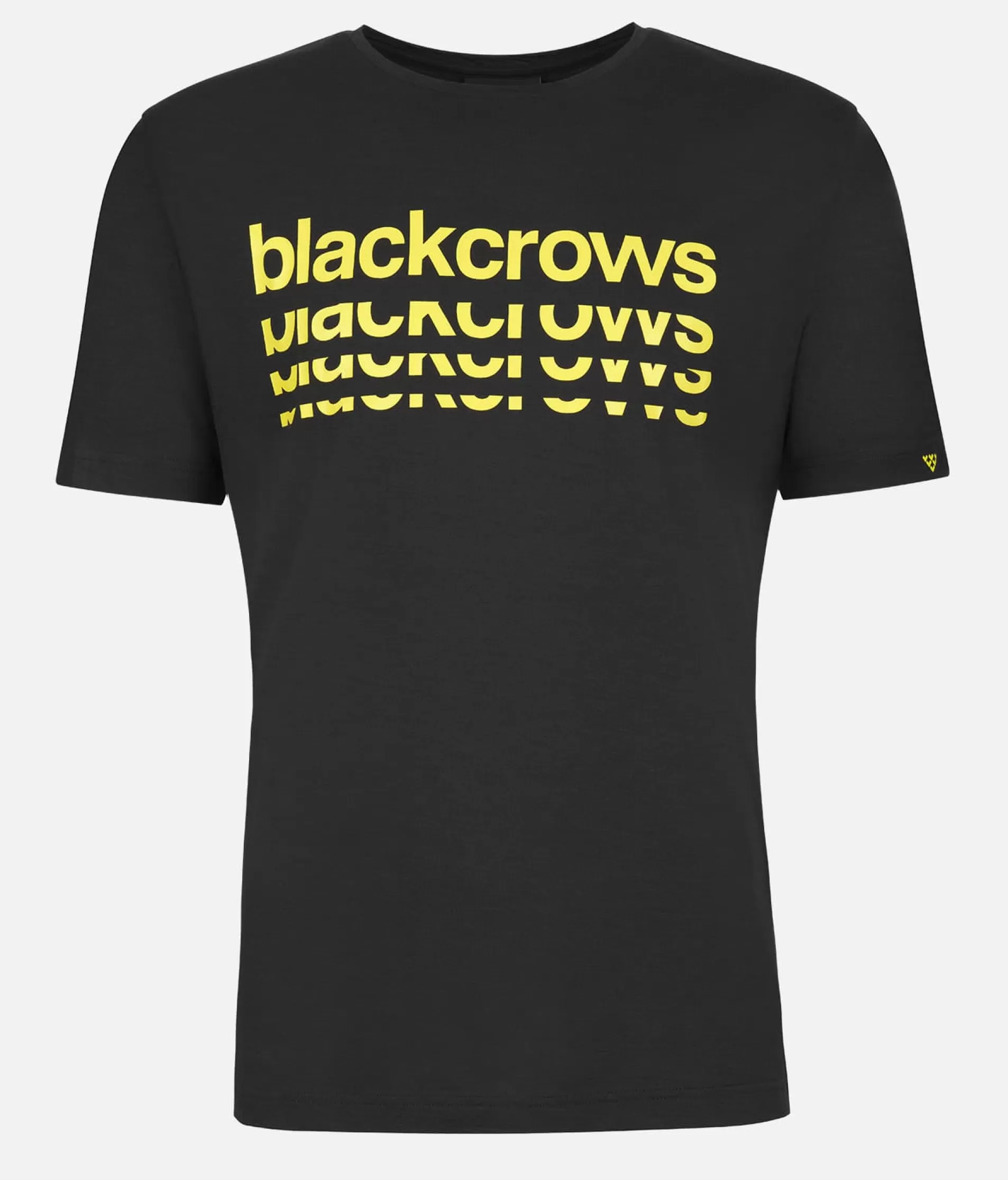 Store Black Crows T-Shirt Herren Merino-Kurzarmshirt Bc Schwarz-Gelb