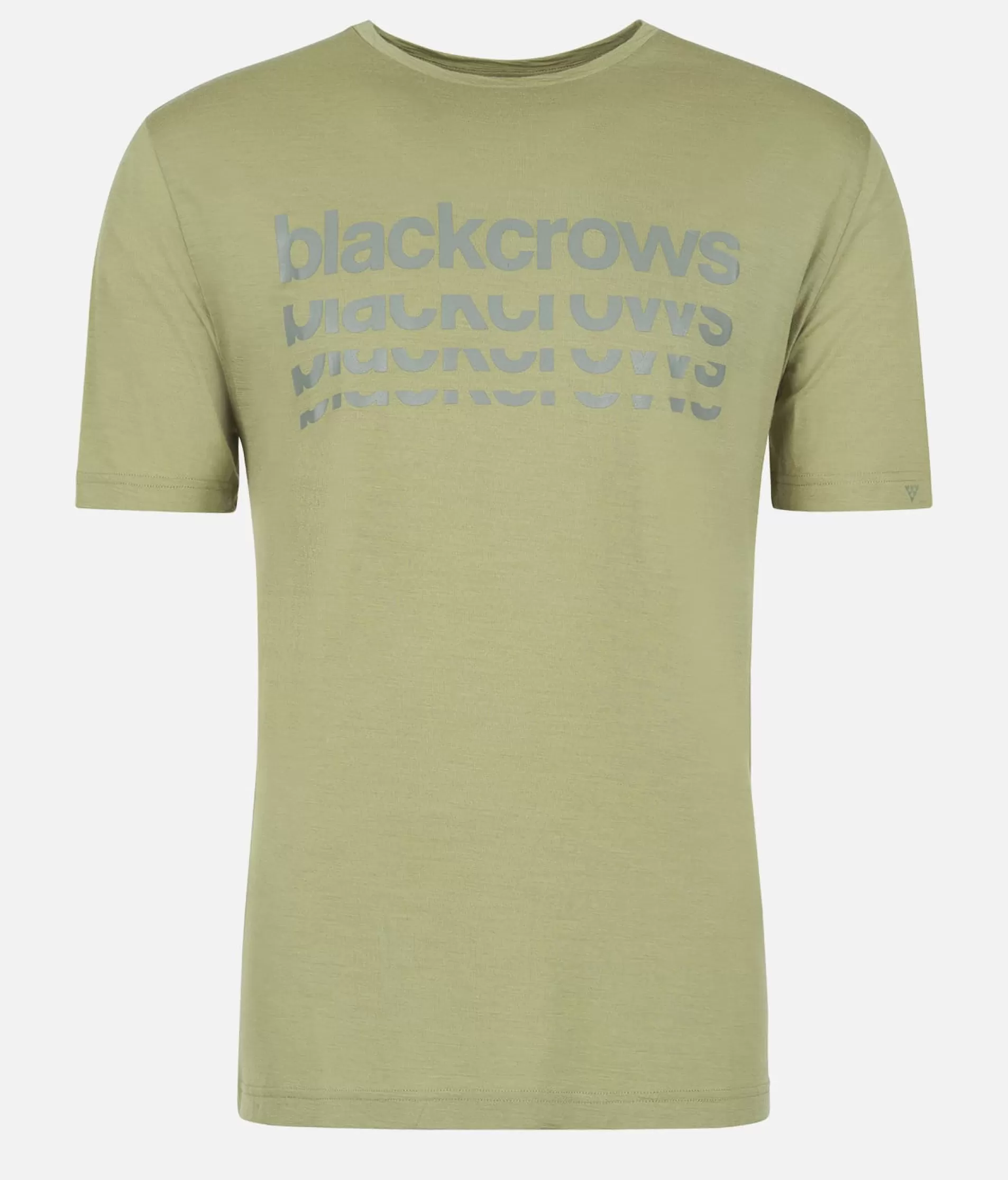 Discount Black Crows T-Shirt Herren Merino-Kurzarmshirt Bc Oliv Grun